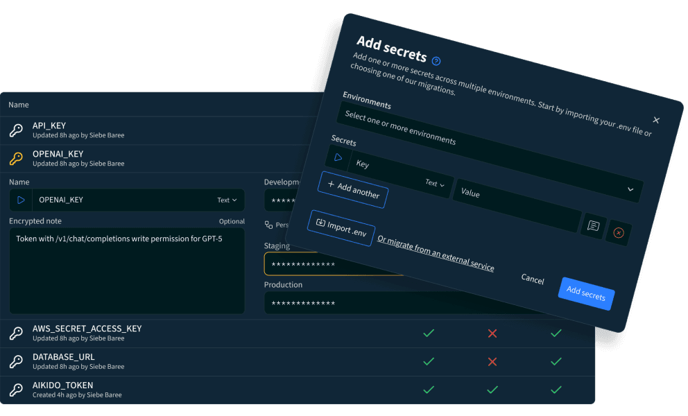 Effortless secrets management